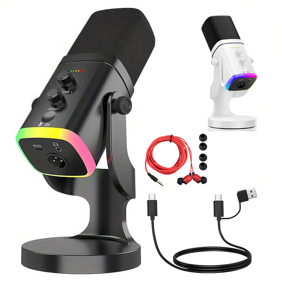 Gaming Headset Rgb - Mikrofon dynamiczny USB/XLR do streamingu i