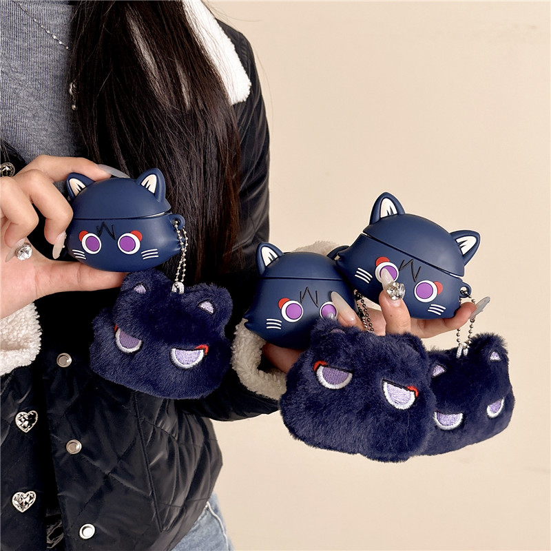 Bluetooth Headset On Ear - Wanderer Cat Genshin Impact Etui na