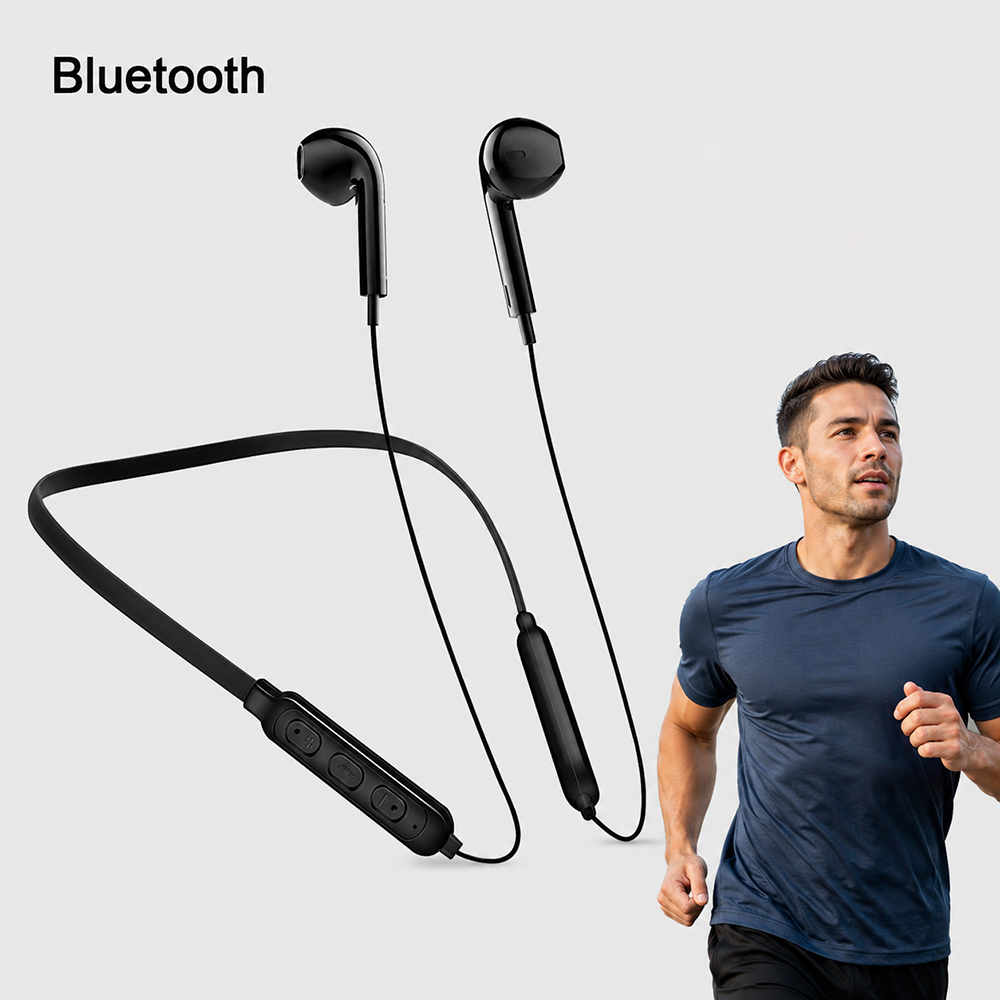 Bluetooth Headset On Ear - Sportowe słuchawki Bluetooth do fitnessu, mocowane
