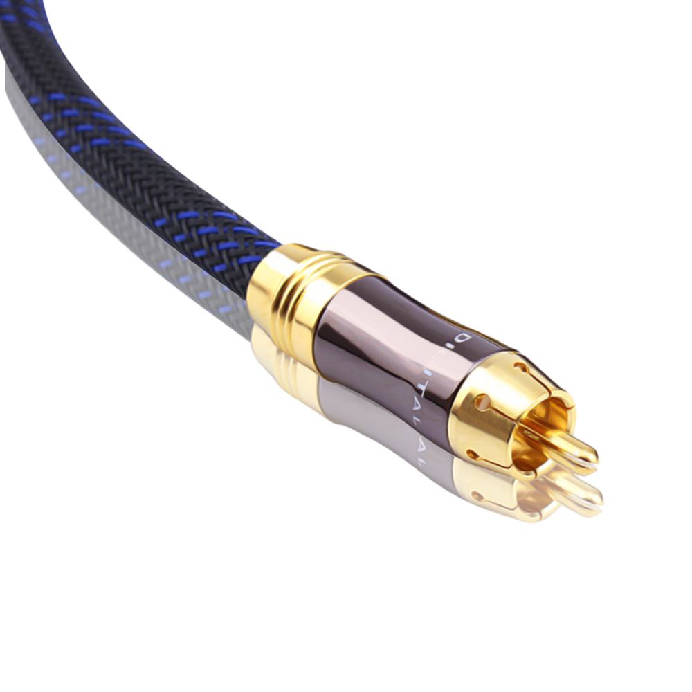 Audio Splitter Y - Kabel audio/wideo HIFI cyfrowy koaksjalny (średnica