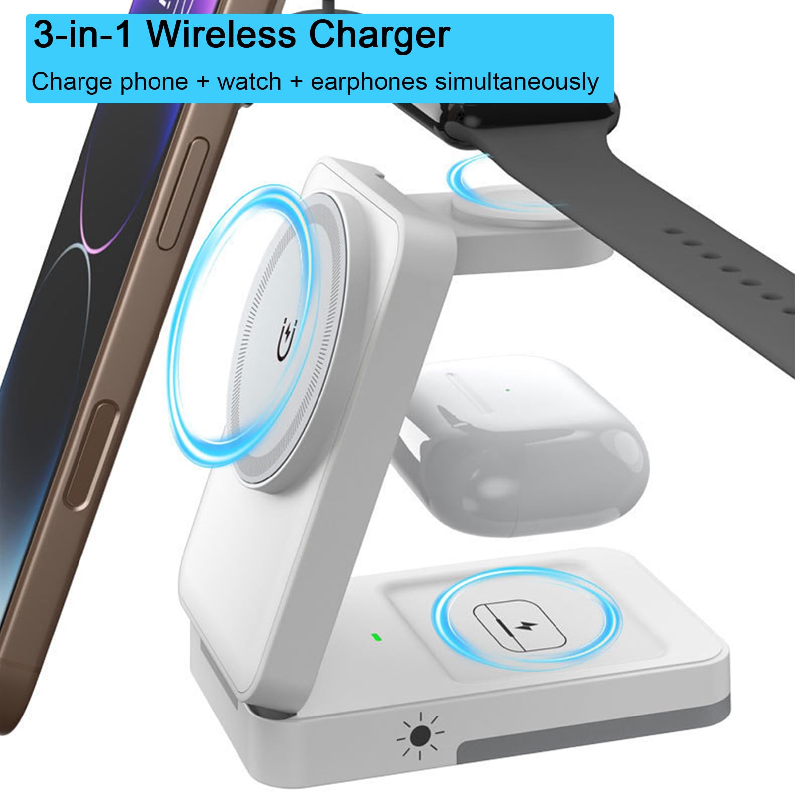 Składana ładowarka bezprzewodo – Usb C Earphone recenzja i cena