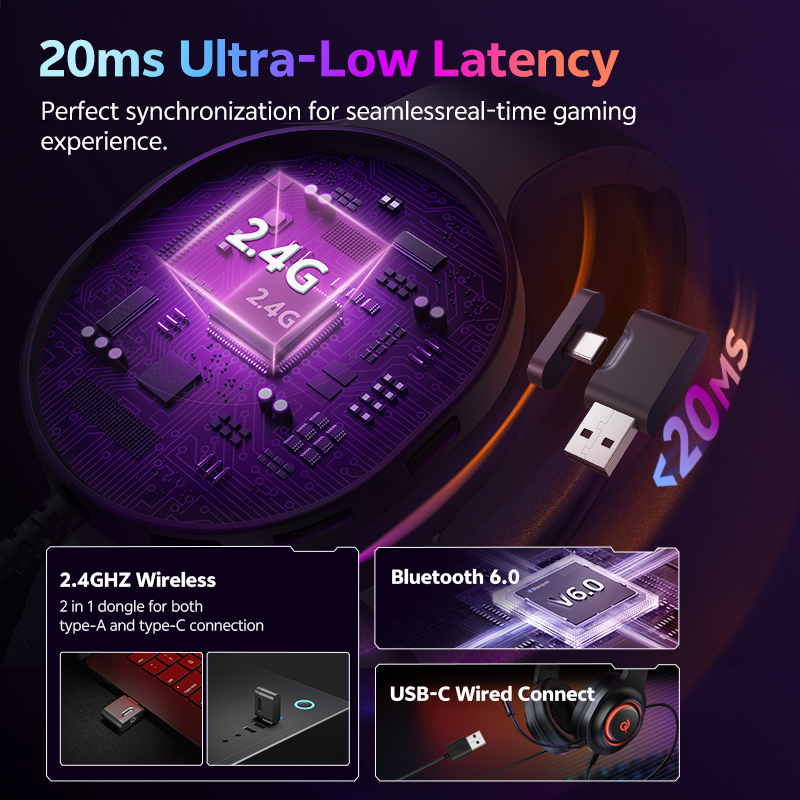 Słuchawki gamingowe QCY Heroad – Gaming Headset Rgb recenzja i cena