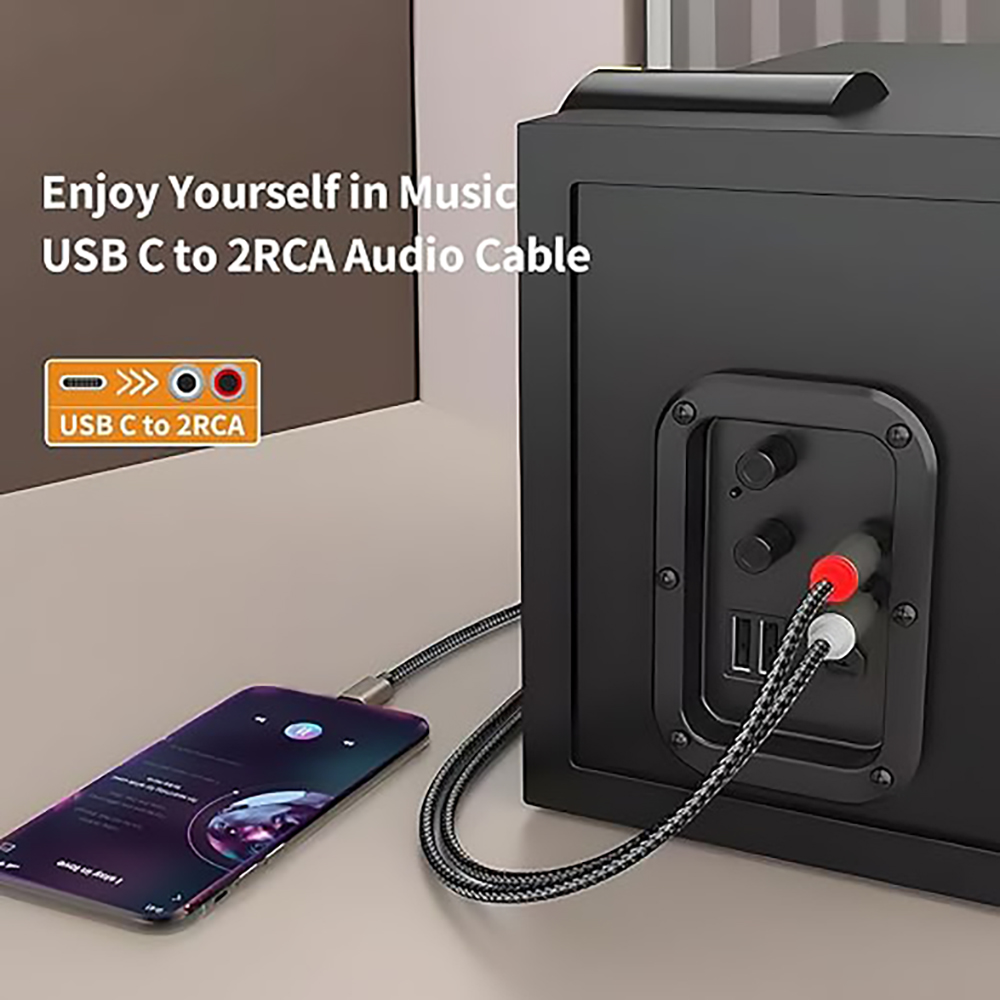 Kabel audio USB C do 2 RCA, ro – Audio Splitter Y recenzja i cena